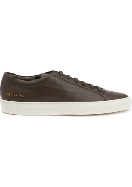 Koyu Gri Erkek Deri Sneaker