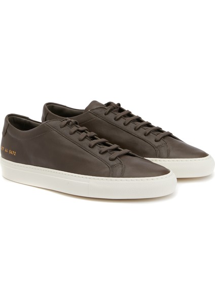 Koyu Gri Erkek Deri Sneaker