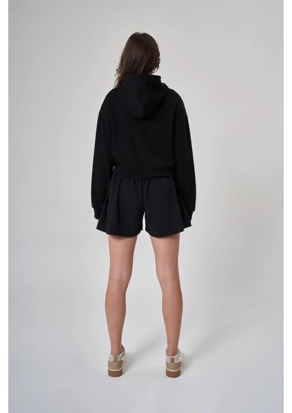 Kadın Fermuarlı Siyah Sweatshirt 1529109-SİYAH fiyatları