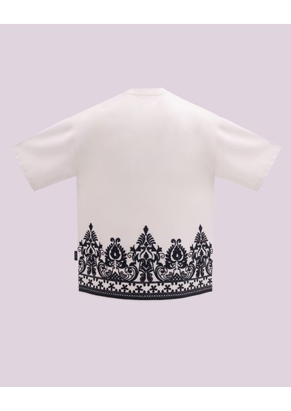 Erkek Kısa Kol Ethnic Oversize Ekru Tişört fiyatları