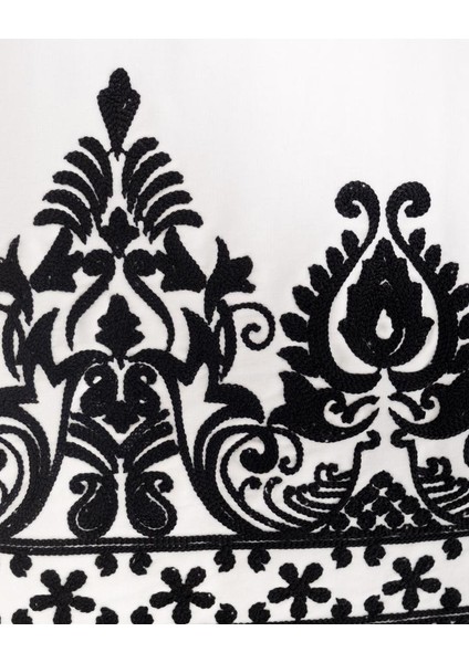 Erkek Kısa Kol Ethnic Oversize Ekru Tişört indirimleri