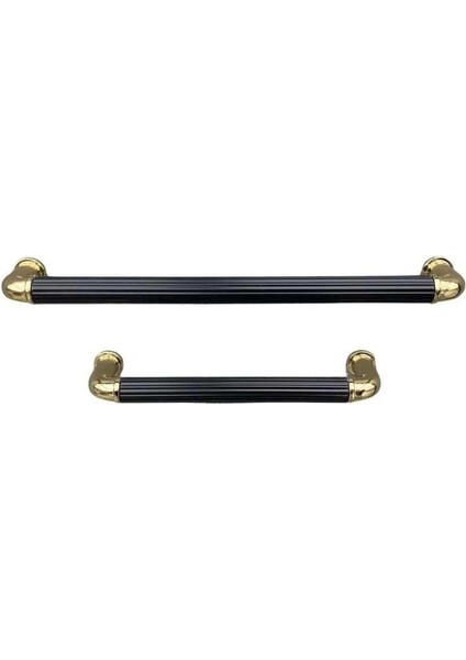 Mobilya Kulbu Altın/siyah Renk 320MM Kulp 1 Adet (SY4682 0320 Gl-Al6)