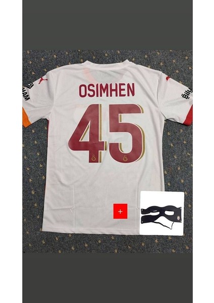 Galatâsarây.45/v̲i̲c̲t̲o̲r̲.̲o̲s̲i̲m̲h̲e̲n̲ ./ 2024/25 Deplasman Beyaz Forma 5-Yıldız Maske Hediyeli