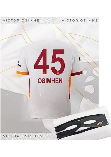 Galatâsarây.45/v̲i̲c̲t̲o̲r̲.̲o̲s̲i̲m̲h̲e̲n̲ ./ 2024/25 Deplasman Beyaz Forma 5-Yıldız Maske Hediyeli