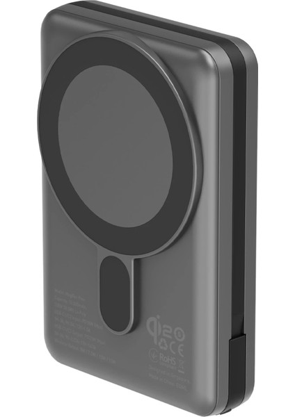 Magpac Pro Plus 10.000 Mah 1 Adet 20W Type-C Kablo ve 15W Kablosuz Pd Magsafe Powerbank