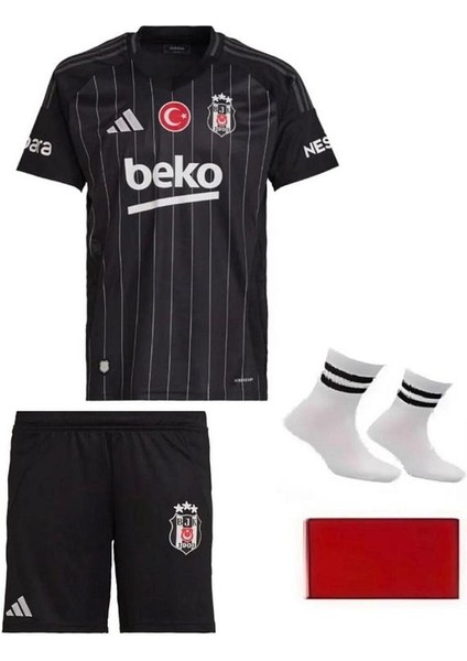 Bêşîktâş-Isimsiz New Sezon 25/26 Siyah Renk Çoçuk 4.lü Set Futbol Forması Vs Spor Atlet