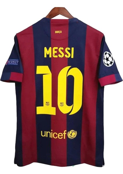 Barcelona 2014-2015 Sezonu Şampiyonlar Ligi Finali Messi Retro Maç Forması