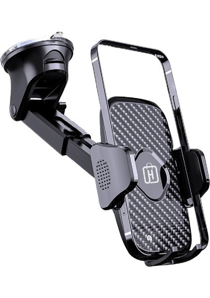 Hb-39 Otomatik Klipsli Araba Telefon Tutucu Ayarlanabilir Cam ve Torpido Için Yüksek Kalite Tutucu