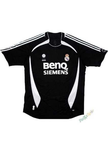 Real Madrid 2006-2007 Beckham Siyah Deplasman Kısa Kolu Retro Forması fiyatları