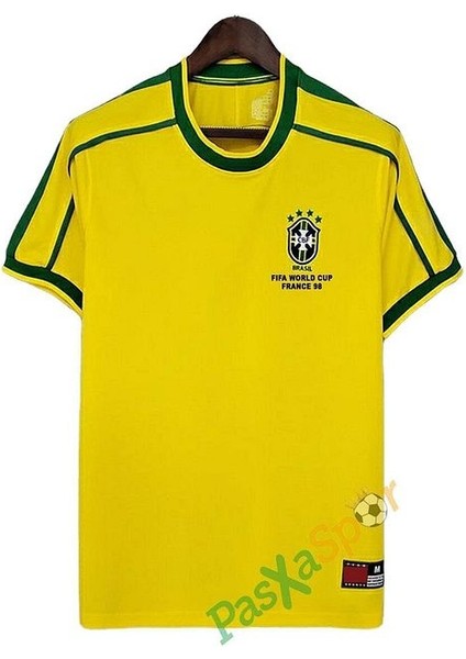 Nostalji Brezilya 1998 Dünya Kupası Finali Iç Saha Retro Forması