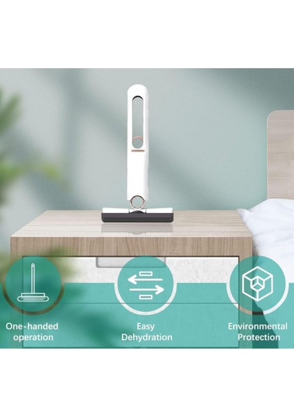 Kompakt Mini Mop, Tek Dokunuşla Kendinden Sıkmalı Temizlik Paspası fiyatları