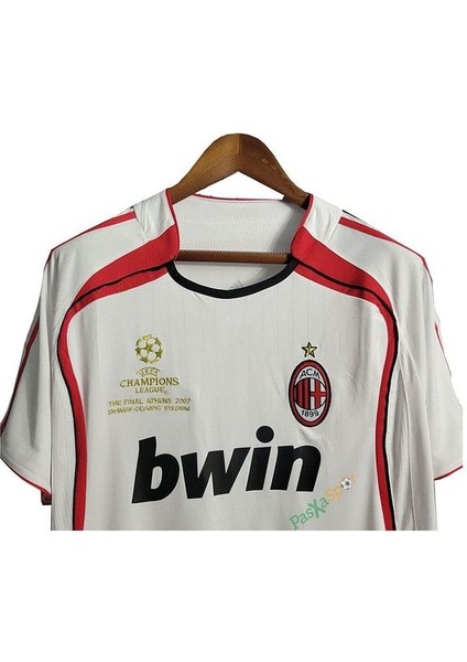 Ac Milan 2007 Şampiyonlar Ligi Finali Maldini Beyaz Kısa Kol Maç Forması