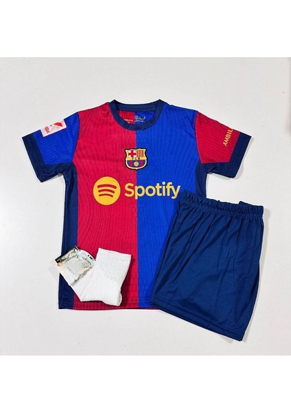 Barcelona.1 Bordo #20 Dani Olmo 2024/25 Çocuk Forma Takımı 3lü Set fiyatları
