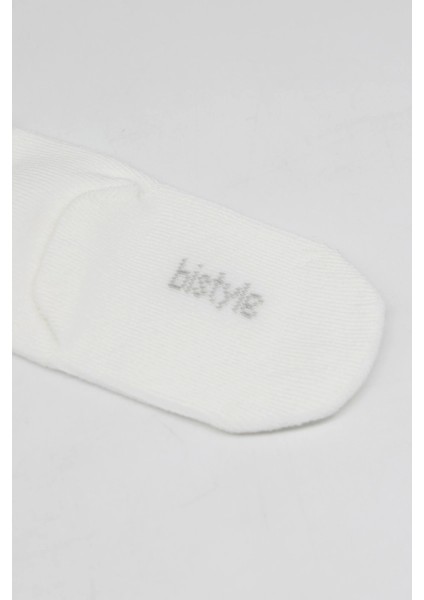 Bistyle 5'li Penye Soket Kutulu Basic Çorap 10131 Ekru