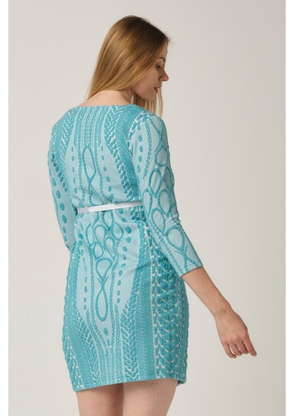 Hamile Desenli Mini Elbise Yeşil fiyatları