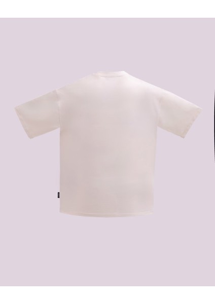 Erkek Kısa Kol Captive Eyes Oversize Ekru