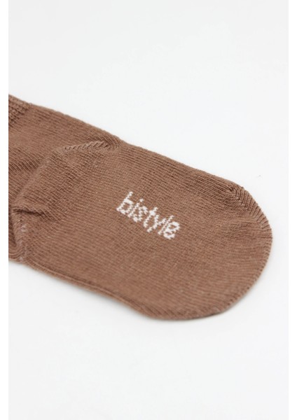 Bistyle 5'li Penye Soket Kutulu Basic Çorap 10131 Bej