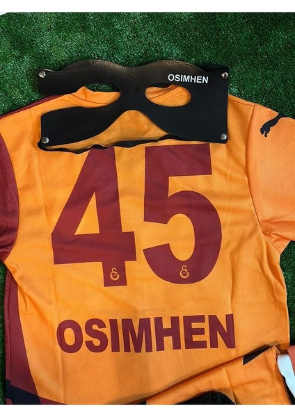 GALATASARÂY//2024/2025.SARI Kırmızı Victor.osimhen Parçalı Çocuk Forma Maskeli Çoraplı