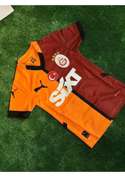 GALATASARÂY//2024/2025.SARI Kırmızı Victor.osimhen Parçalı Çocuk Forma Maskeli Çoraplı