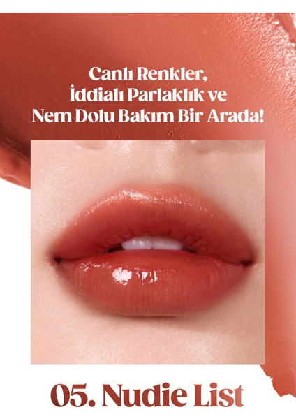 Yoğun Nemlendirme Sunan Vegan Dudak Balmı PERIPERA Ink Mood Glowy Balm (5 Nudie List) (Hip Gray) fiyatları