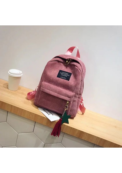Yeni Sıradan Kadın Sırt Çantası, Üniversite Okulu Seyahat Çantası, Harajuku Seyahat Omuz Çantası, Teenage Girls Renk: Pembe/boyut: 25X9X32CM (Yurt Dışından)
