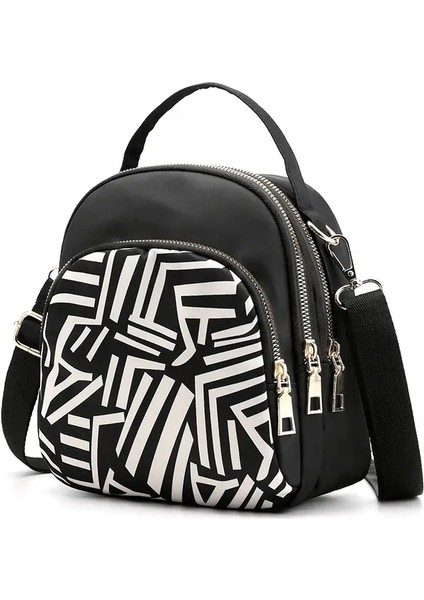 Yogodlns Kadınlar Için Modaya Yeni Naylon Sırt Çantası Çok Fonksiyonlu Omuz Crossbody Çanta Baskı Su Geçirmez Sırp Çekiş Seyahat Leydi Packcolor: Elephant/boyut: 18X11X21CM (Yurt Dışından)