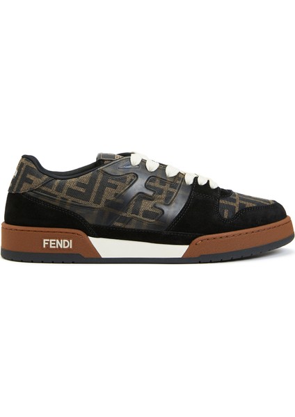 Match Siyah Erkek Deri Sneaker