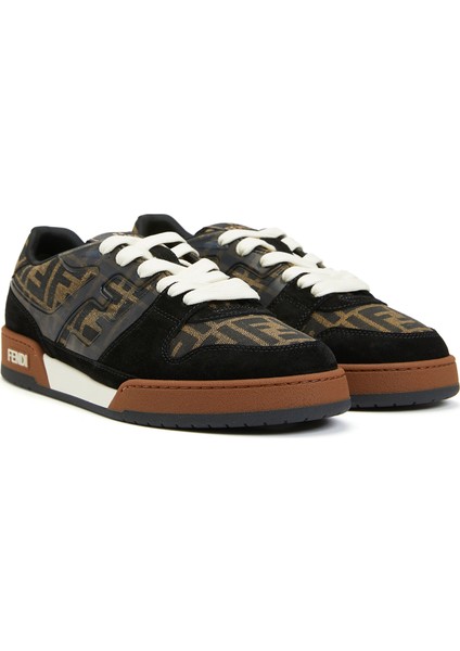 Match Siyah Erkek Deri Sneaker
