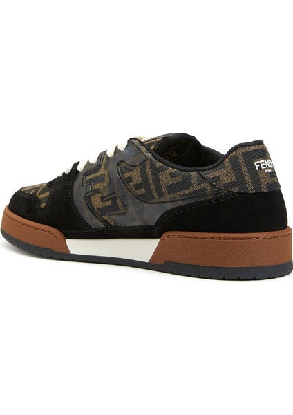 Match Siyah Erkek Deri Sneaker