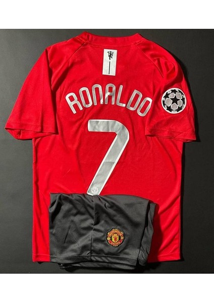 Manchester United Cristiano Ronaldo 7 Moscow Finali Kırmızı Çocuk Forması