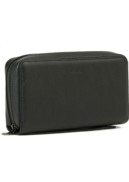 Siyah Erkek Deri Clutch