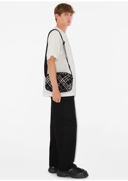 Check Crossbody Siyah Erkek Omuz Çantası indirimleri