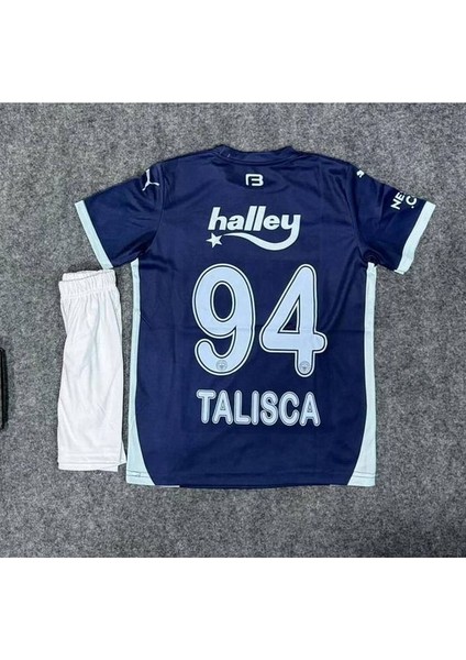 Yeni Sezon 2024-25 ᖴeᑎeᖇᗷᗩᕼçe Lacivert Anderson 'talisca' 94 Iç Saha Çubuklu Çocuk Forması
