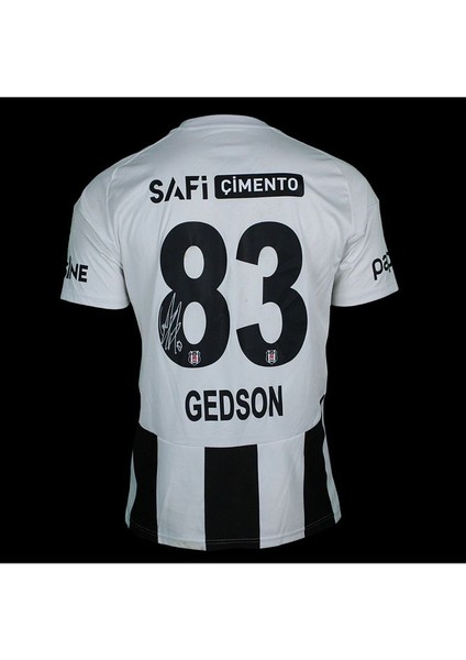 Beşiktâş' 2024/25- Gedson' Fernandes' 83 Iç Saha Çubuklu Çocuk Forması