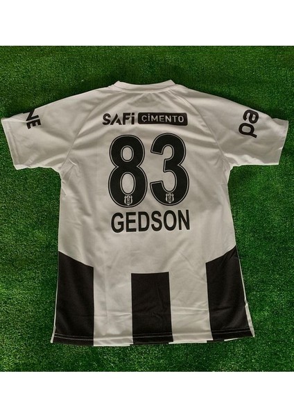 Beşiktâş' 2024/25- Gedson' Fernandes' 83 Iç Saha Çubuklu Çocuk Forması