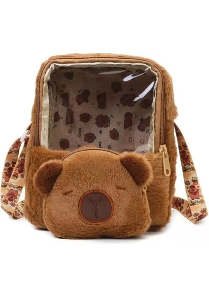 Yeni Capya Peluş Peluş Sırt Çantası Omuz Çantası Capya Peluş Sırt Çantası Hayvanları Öğrenciler Okul Çantası Çift Renk: C (Yurt Dışından)