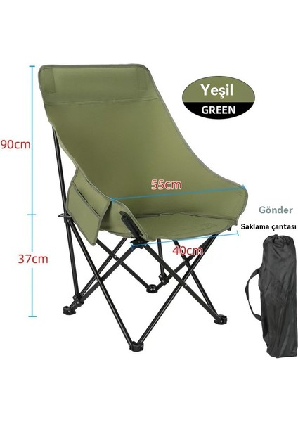 Açık Katlanır Sandalye Kamp Öğle Molası Plaj Sandalye Balıkçılık Sandalye (Yurt Dışından)