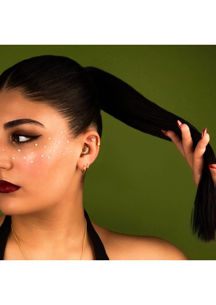 14 Ayar Altın Taşlı Taç Tragus Piercing fırsatları
