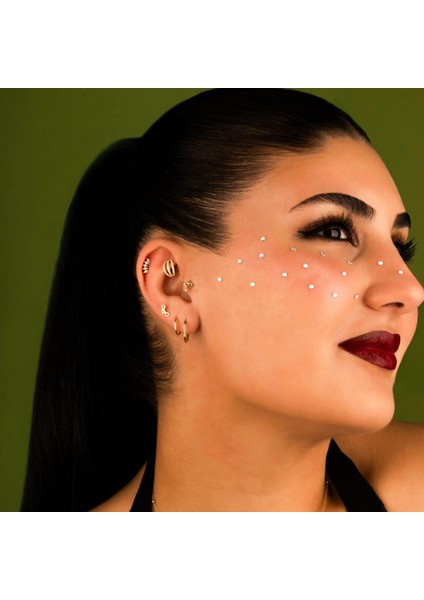 14 Ayar Altın Markis Göz Tragus Piercing