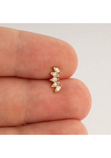 14 Ayar Altın Markis Göz Tragus Piercing