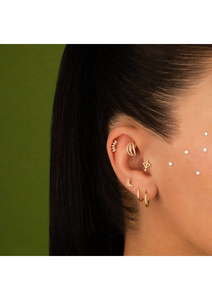 14 Ayar Altın Markis Göz Tragus Piercing fiyatları