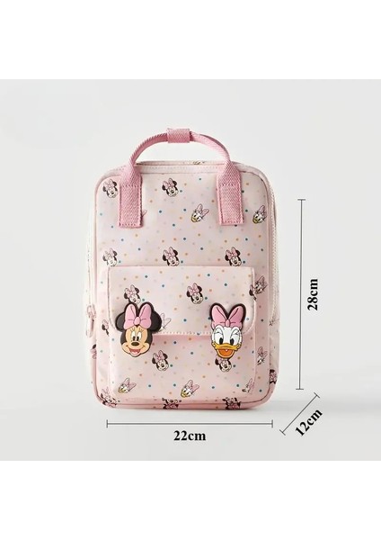 Disney Stitch Mickey Mouse Cartoon Moda Sırt Çantası Kadınlar Minnie Canvas Okul Çantası Moda Büyük Kapasite Backpackcolor: D1 15X6X3CM (Yurt Dışından)