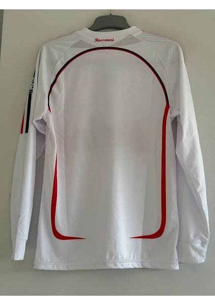 #milan Efsanesi #isimsiz Nostalji Retro Uzun Kollu Forması (Beyaz) fiyatları