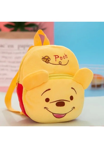 Miniso Disney Karikatür Sırt Çantası Mickey Mouse Minnie Winnie The Pooh Peluş Okul Çantası Anaokulu Çocuk Okulu Malzemeleri Bebek Çantalar Renk: C (Yurt Dışından)