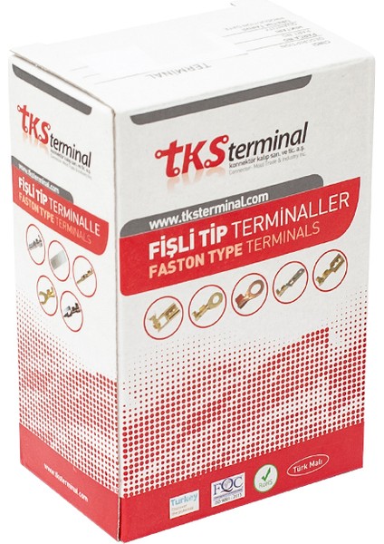 Sarı Kablo Pabuç (Tks-4) Paketi (250LİK) Paket Fiyatı 5.20 mm Topraklama (4401)