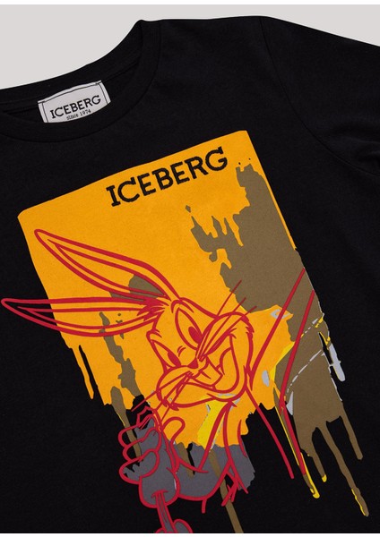 Siyah Bisiklet Yaka Uzun Kollu Erkek Çocuk T-Shirt