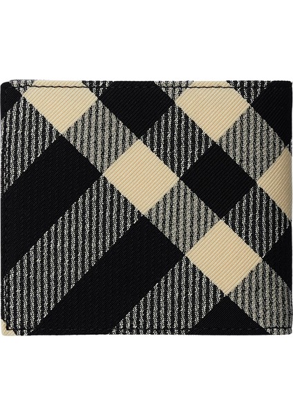 Check Bifold Siyah Erkek Cüzdan