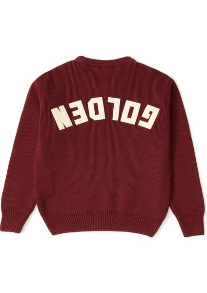 Bordo Logo Baskılı Unisex Çocuk Kazak fiyatları