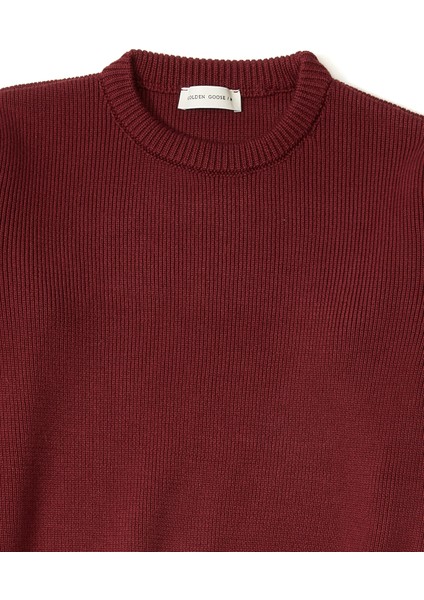 Bordo Logo Baskılı Unisex Çocuk Kazak modelleri