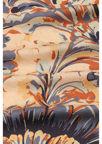 Bakır Flower Desen Twill Ipek Eşarp fiyatları